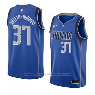 Maglia Dallas Mavericks Kostas Antetokounmpo #37 Icon 2018 Blu