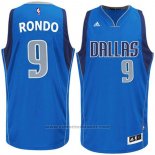 Maglia Dallas Mavericks Rajon Rondo #9 Blu