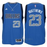 Maglia Dallas Mavericks Wesley Matthews #23 Blu
