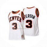 Maglia Denver Nuggets Allen Iverson No 3 Mitchell & Ness 2006-07 Bianco1