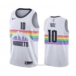 Maglia Denver Nuggets Bol Bol #10 Citta Bianco