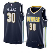 Maglia Denver Nuggets Thomas Welsh #30 Icon 2018 Blu