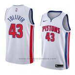 Maglia Detroit Pistons Anthony Tolliver #43 Association 2018 Bianco