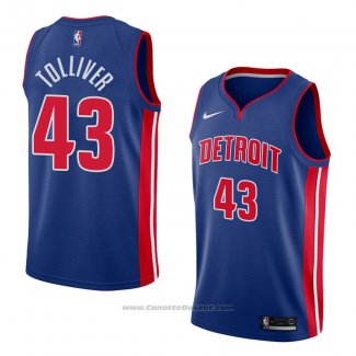 Maglia Detroit Pistons Anthony Tolliver #43 Icon 2018 Blu