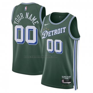 Maglia Detroit Pistons Personalizzate Citta 2022-23 Verde