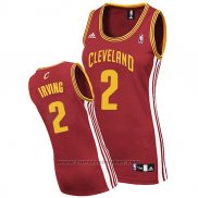 Maglia Donna Cleveland Cavaliers Kyrie Irving #2 Rosso