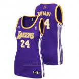 Maglia Donna Los Angeles Lakers Kobe Bryant #24 Viola