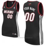 Maglia Donna Miami Heat Adidas Personalizzate Nero