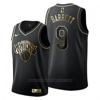 Maglia Golden Edition New York Knicks R.j. Barrett #9 Nero