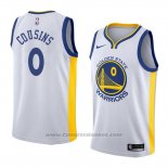 Maglia Golden State Warriors Demarcus Cousins Association #0 2018-19 Bianco