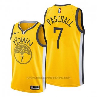 Maglia Golden State Warriors Eric Paschall #7 Earned 2019-20 Giallo