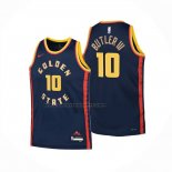 Maglia Golden State Warriors Jimmy Butler Iii No 10 Citta 2024-25 Blu