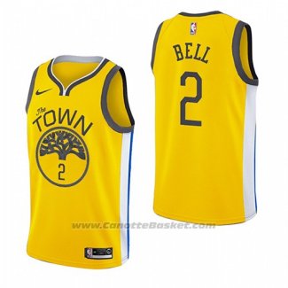 Maglia Golden State Warriors Jordan Bell #2 Earned 2018-19 Giallo