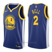 Maglia Golden State Warriors Jordan Bell #2 Icon 2017-18 Blu