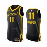 Maglia Golden State Warriors Klay Thompson #11 Citta Autentico 2023-24 Nero