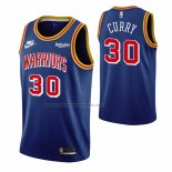 Maglia Golden State Warriors Stephen Curry NO 30 75th Anniversary Blu