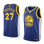 Maglia Golden State Warriors Zaza Pachulia #27 Icon 2017-18 Finals Bound Blu