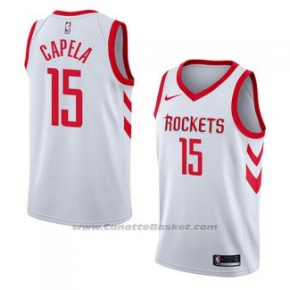 Maglia Houston Rockets Clint Capela #15 Association 2018 Bianco