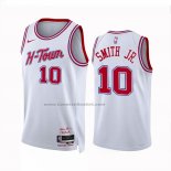 Maglia Houston Rockets Jabari Smith JR. #10 Citta 2023-24 Bianco