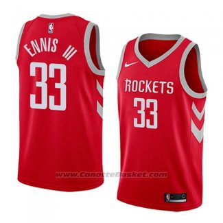 Maglia Houston Rockets James Ennis Iii #33 Icon 2018 Rosso