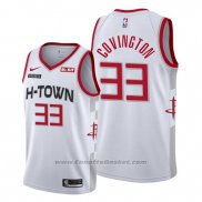 Maglia Houston Rockets Robert Covington #33 Citta 2019-20 Bianco