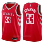 Maglia Houston Rockets Ryan Anderson #33 Swingman 2017-18 Rosso