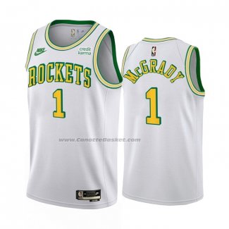 Maglia Houston Rockets Tracy McGrady #1 Classic 2022-23 Bianco