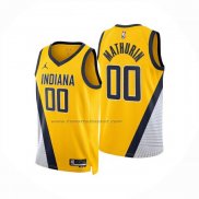 Maglia Indiana Pacers Bennedict Mathurin No 00 Statement 2024-25 Giallo