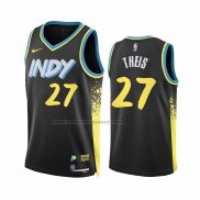 Maglia Indiana Pacers Daniel Theis #27 Citta 2023-24 Nero