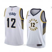 Maglia Indiana Pacers Tyreke Evans #12 Association 2018 Bianco
