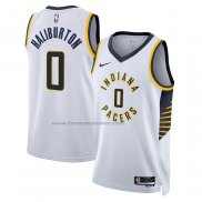 Maglia Indiana Pacers Tyrese Haliburton #0 Icon 2022-23 Bianco