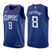 Maglia Los Angeles Clippers Danilo Gallinari #8 Icon 2017-18 Blu