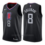 Maglia Los Angeles Clippers Danilo Gallinari #8 Statement 2019 Nero