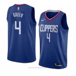 Maglia Los Angeles Clippers Jamychal Verde #4 Icon 2018 Blu