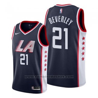 Maglia Los Angeles Clippers Patrick Beverley #21 Citta 2019 Blu