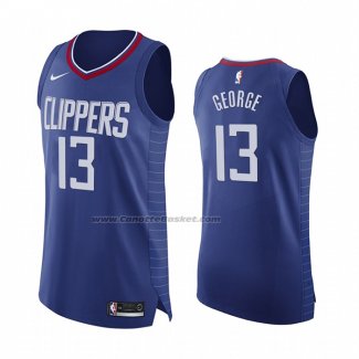 Maglia Los Angeles Clippers Paul George #13 Icon 2020-21 Autentico Blu