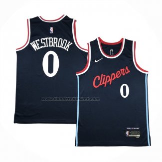 Maglia Los Angeles Clippers Russell Westbrook #0 Icon 2024-25 Blu