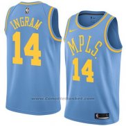 Maglia Los Angeles Lakers Brandon Ingram #14 Classic 2017-18 Blu