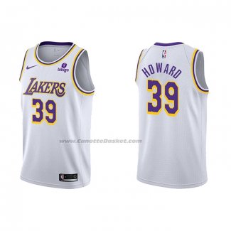 Maglia Los Angeles Lakers Dwight Howard NO 39 Association 2021-22 Bianco
