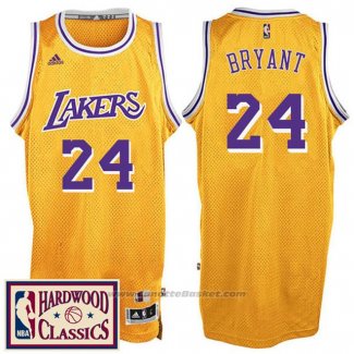 Maglia Los Angeles Lakers Kobe Bryant #24 Retro Giallo
