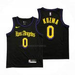 Maglia Los Angeles Lakers Kyle Kuzma NO 0 Citta 2019-20 Nero