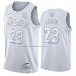 Maglia Los Angeles Lakers LeBron James #23 MVP Bianco