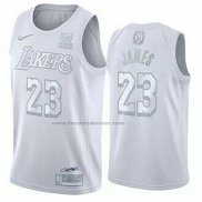 Maglia Los Angeles Lakers LeBron James #23 MVP Bianco