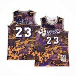 Maglia Los Angeles Lakers LeBron James #23 Mitchell & Ness Lunar New Year Viola