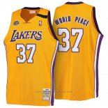 Maglia Los Angeles Lakers Metta World Peace #37 Retro 1999-00 Giallo