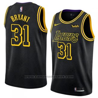 Maglia Los Angeles Lakers Thomas Bryant #31 Citta 2018 Nero