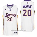 Maglia Los Angeles Lakers Timofey Mozgov #20 Bianco