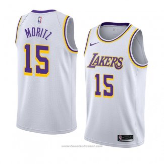 Maglia Los Angeles Lakers Wagner Moritz #15 Association 2018-19 Bianco