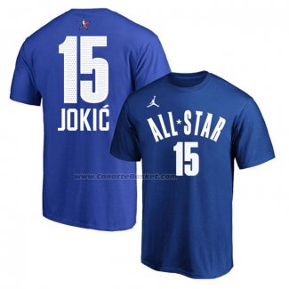 Maglia Manica Corta All Star 2023 Nikola Jokic Blu