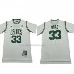 Maglia Manica Corta Boston Celtics Larry Bird No 33 Bianco